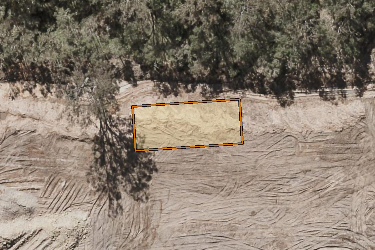 Aerial photo of 4 Burgundy Boulevard, Greenbank QLD 4124 with the lot boundary outlined in amber