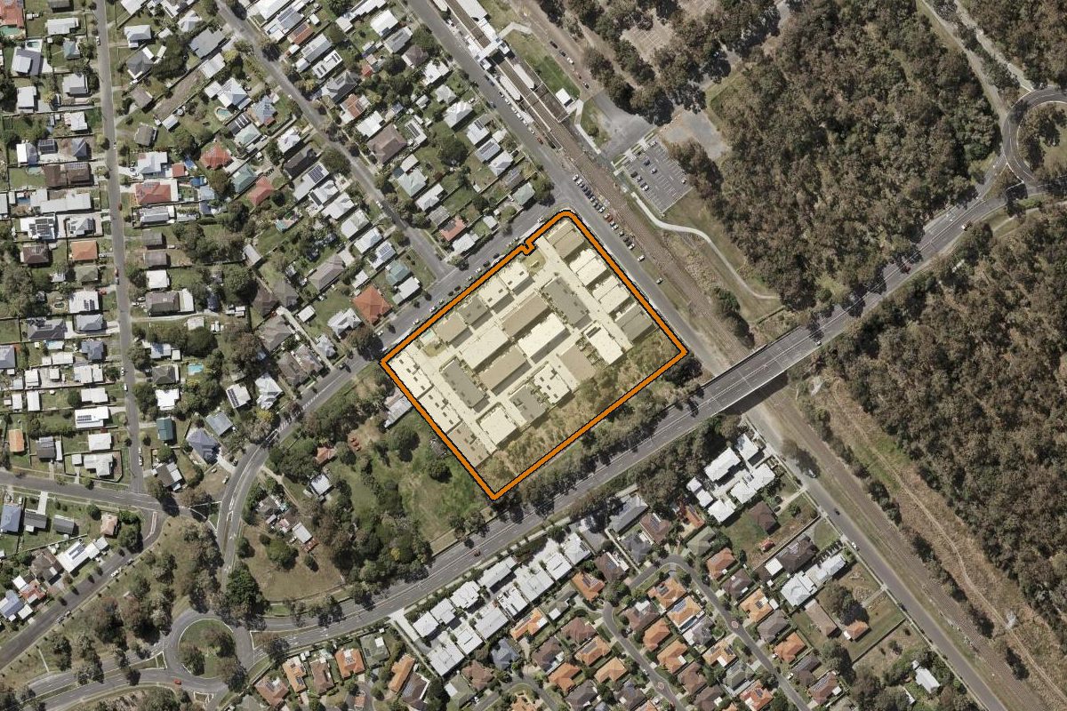 Aerial photo of 50/107 Stanworth Road, Boondall QLD 4034 with the lot boundary outlined in amber