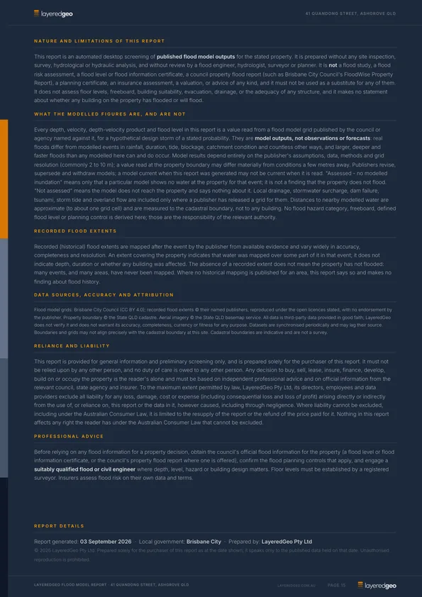 Nature and limitations page